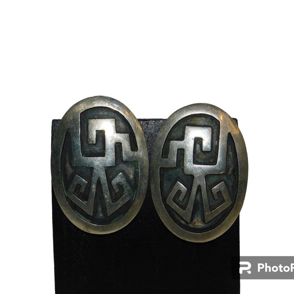 Mexico Texco 925 Vintage Silver Earrings